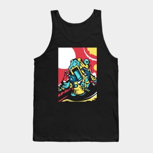 Comic robot Tank Top